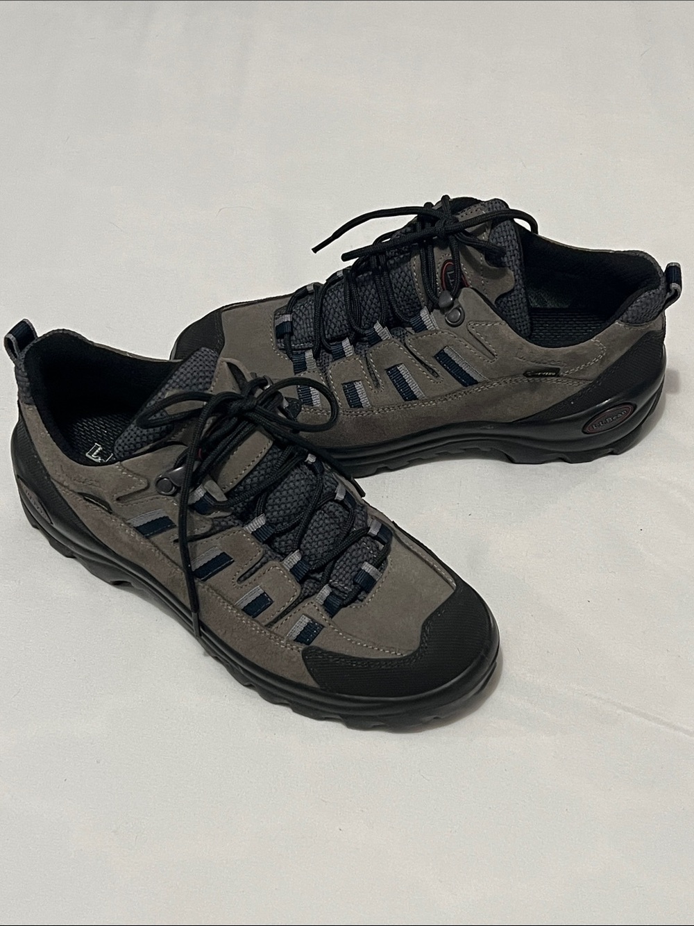 LL Bean Gray Vibram Sole Hiking Boots